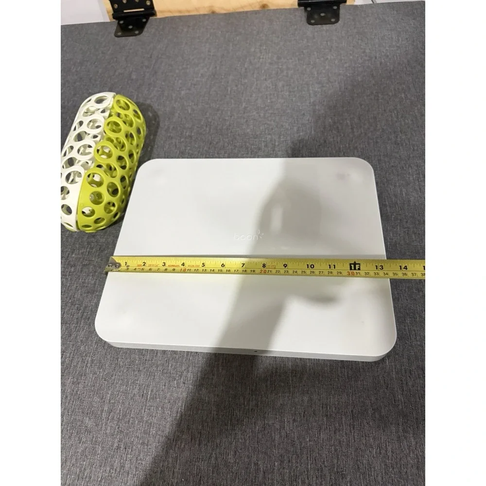 Boon Grass Baby Bottle Drying Rack w/ Detachable Drip Tray White/Green